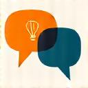 Icon representing conversation and ideas
