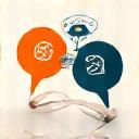 Icon representing collaboration and feedback